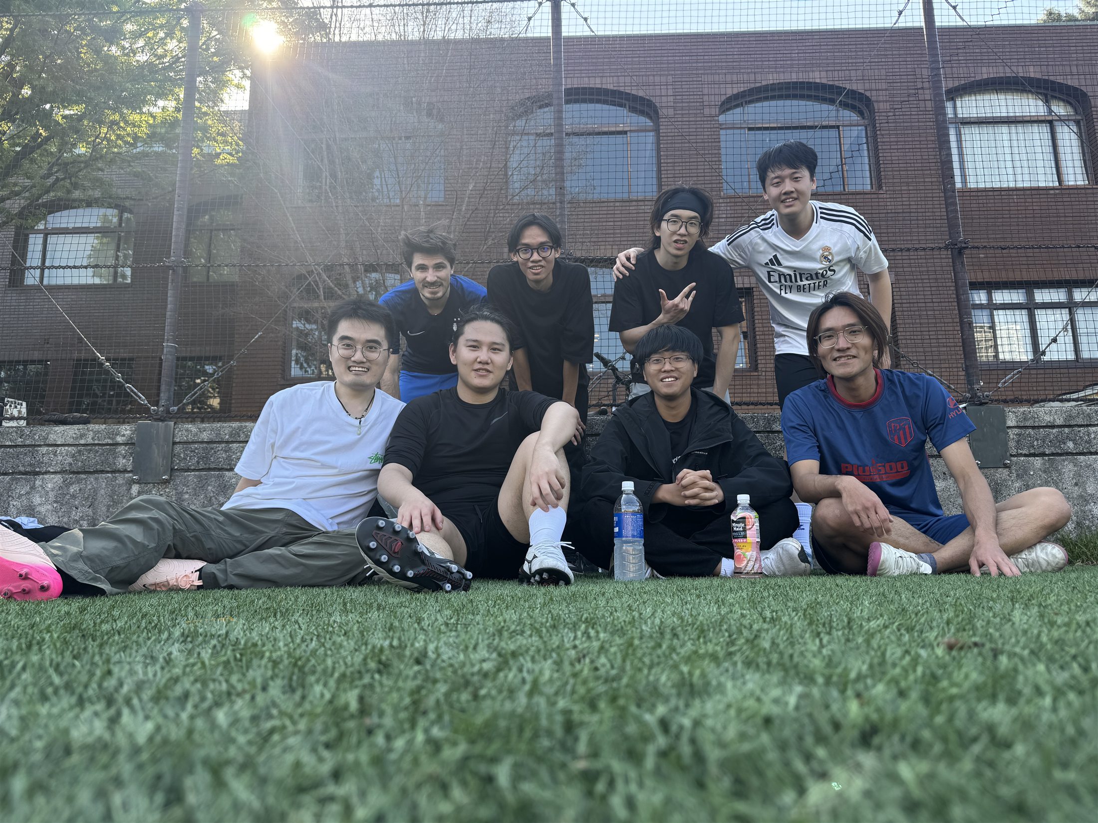 Football group after a match